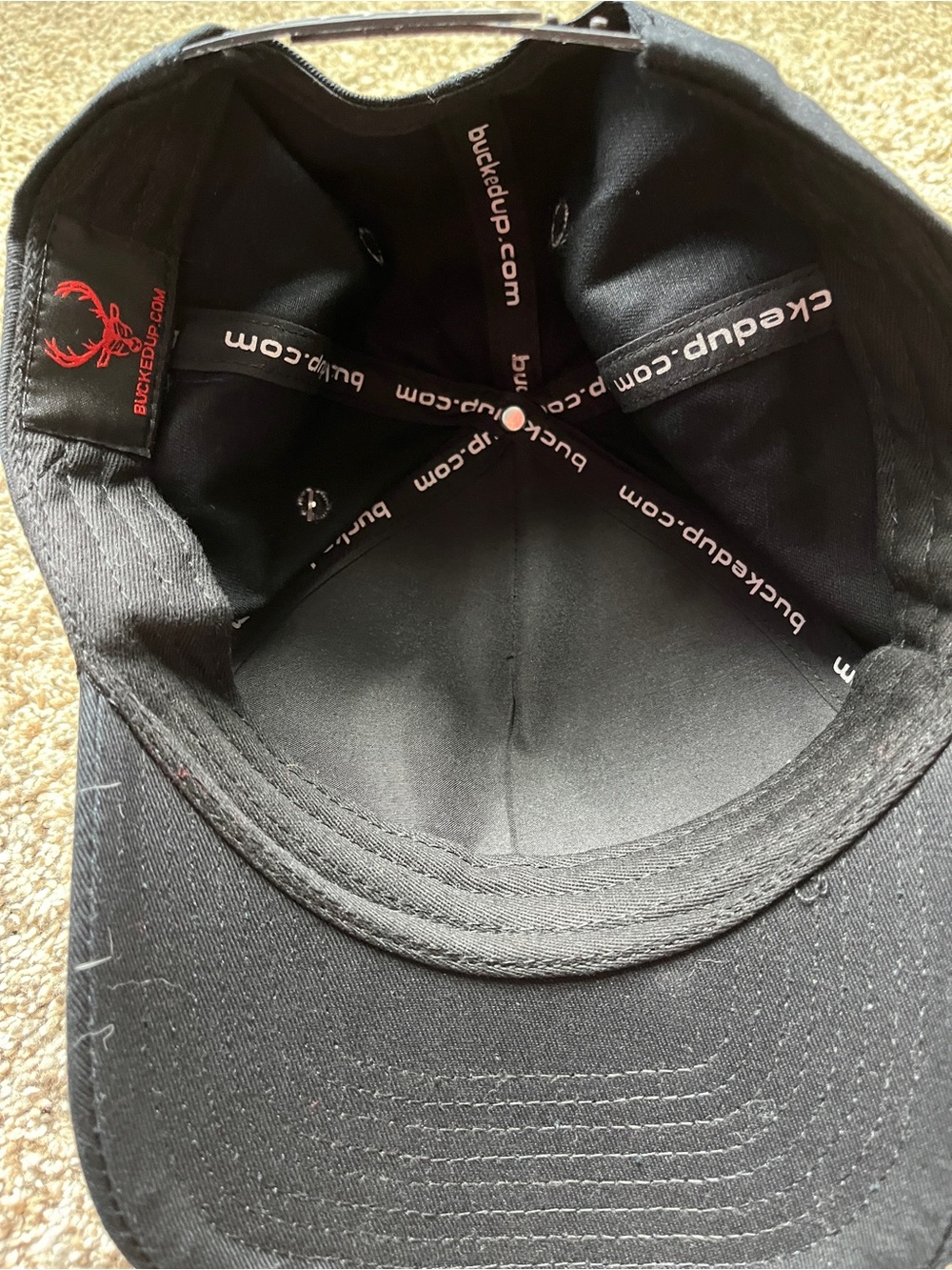 Bucked Up Black Men's Performance Baseball Cap